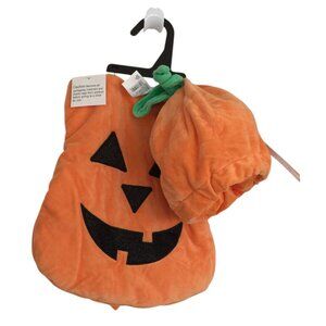 HYDE & EEK! Pumpkin Jack-o-Lantern Plush Infant Costume Carrier Cover with Hat